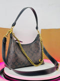 Teri Shoulder Bag In Signature Canvas Brown Black