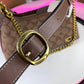 Teri Shoulder Bag In Signature Canvas Brown Black