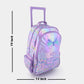 Smiggle Flutter Trolley Backpack With Light Up Wheels