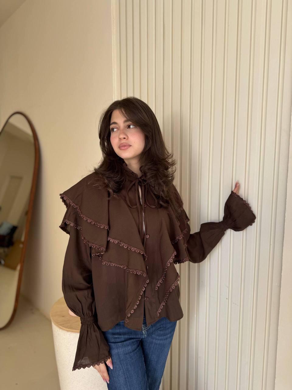 Ruffle Collar Shirt