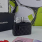 Chanel Lambskin Quilted Small Vanity Case With Chain