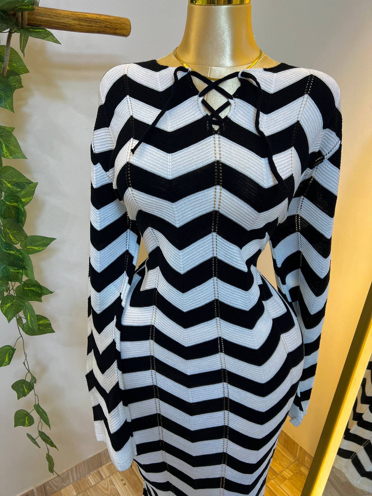 Striped Knit Dress