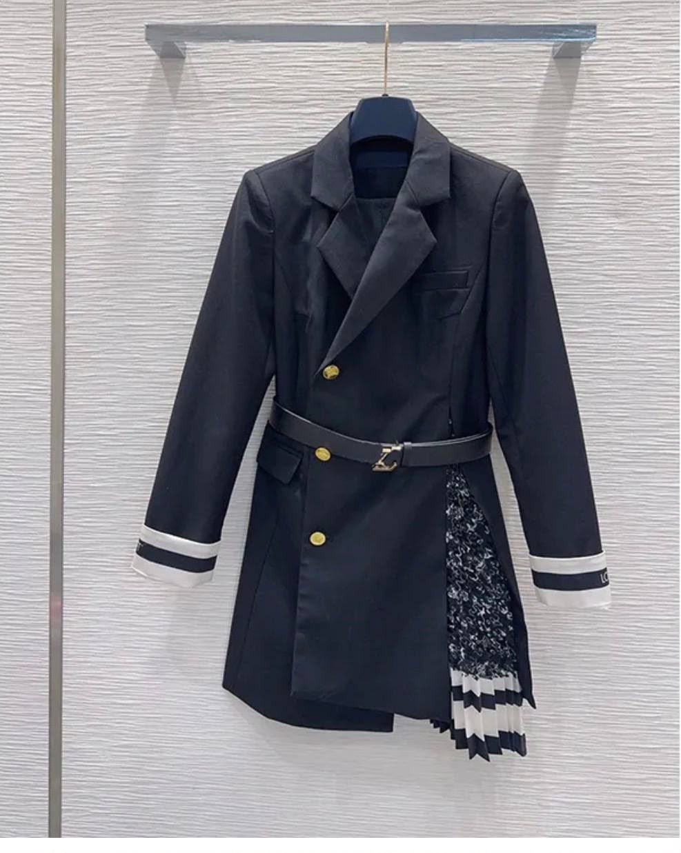 Louis Vuitton Double-breasted blazer-style mini dress