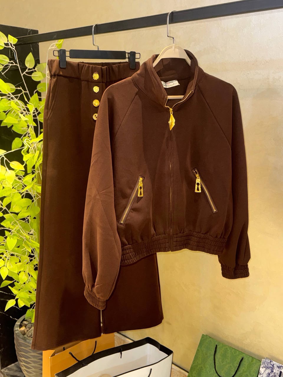 Schiaparelli inspired two-piece tracksuit set