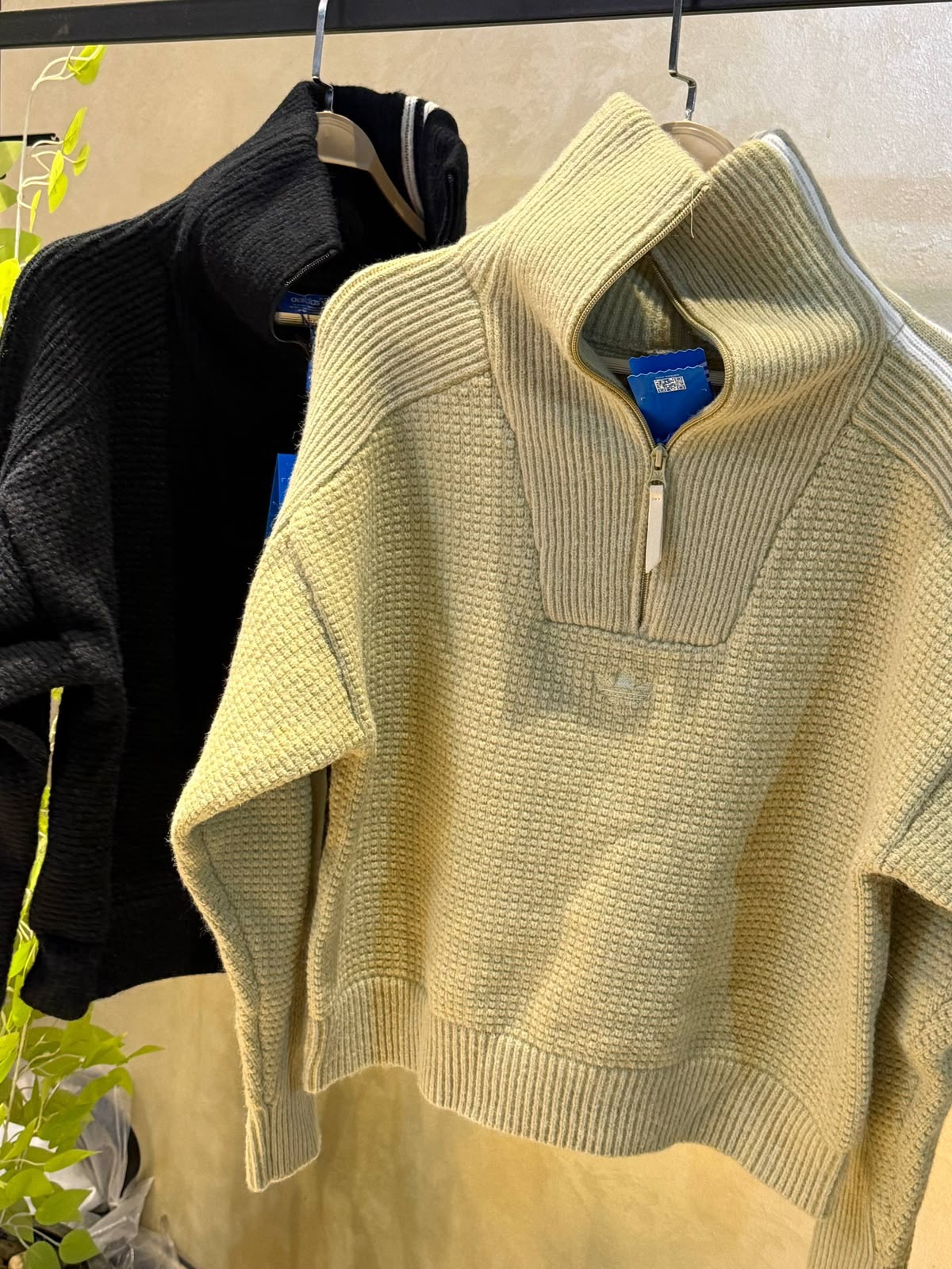 Adidas Quarter Zip knit sweatshirt