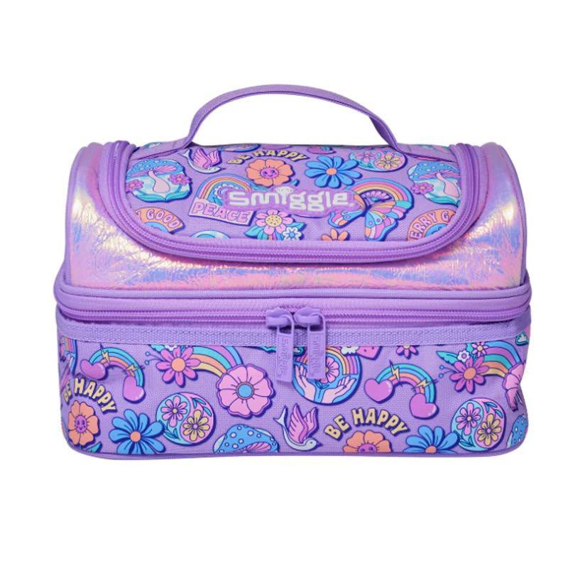 Smiggle Colorful butterfly and floral Decker Lunchbox