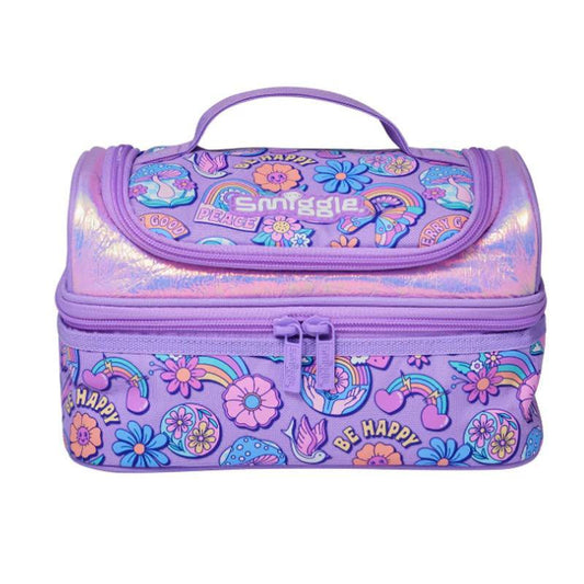 Smiggle Colorful butterfly and floral Decker Lunchbox
