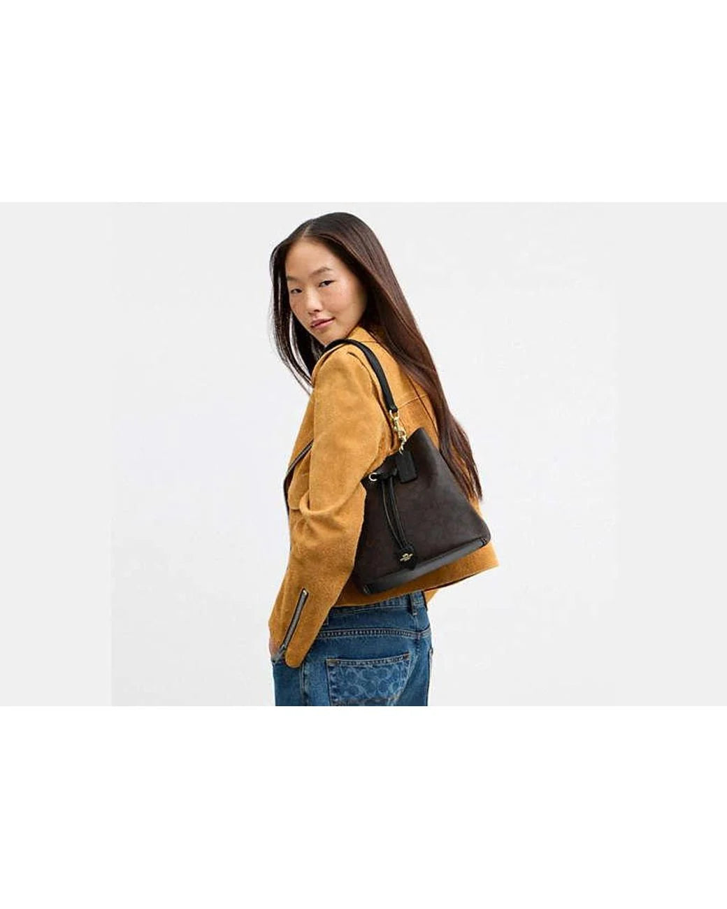 Coach Rowan Bucket Bag in Signature Canvas