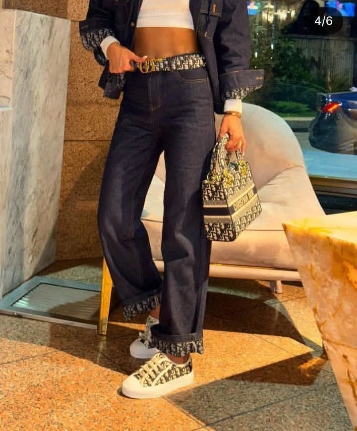 Elegant Dior Denim Set