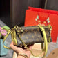 Louis Vuitton Monogram Pochette with Gold Chain