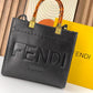 FENDI Sunshine logo-embossed tote bag