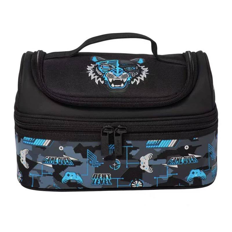 Smiggle Distinctive blue gaming tiger Double Decker Lunchbox