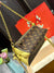 Louis Vuitton Monogram Pochette with Gold Chain