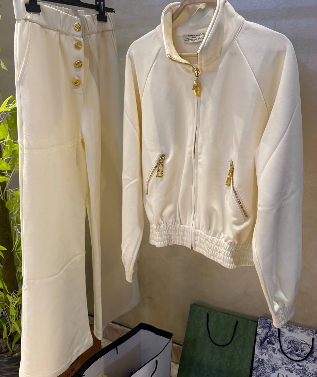 Schiaparelli inspired two-piece tracksuit set