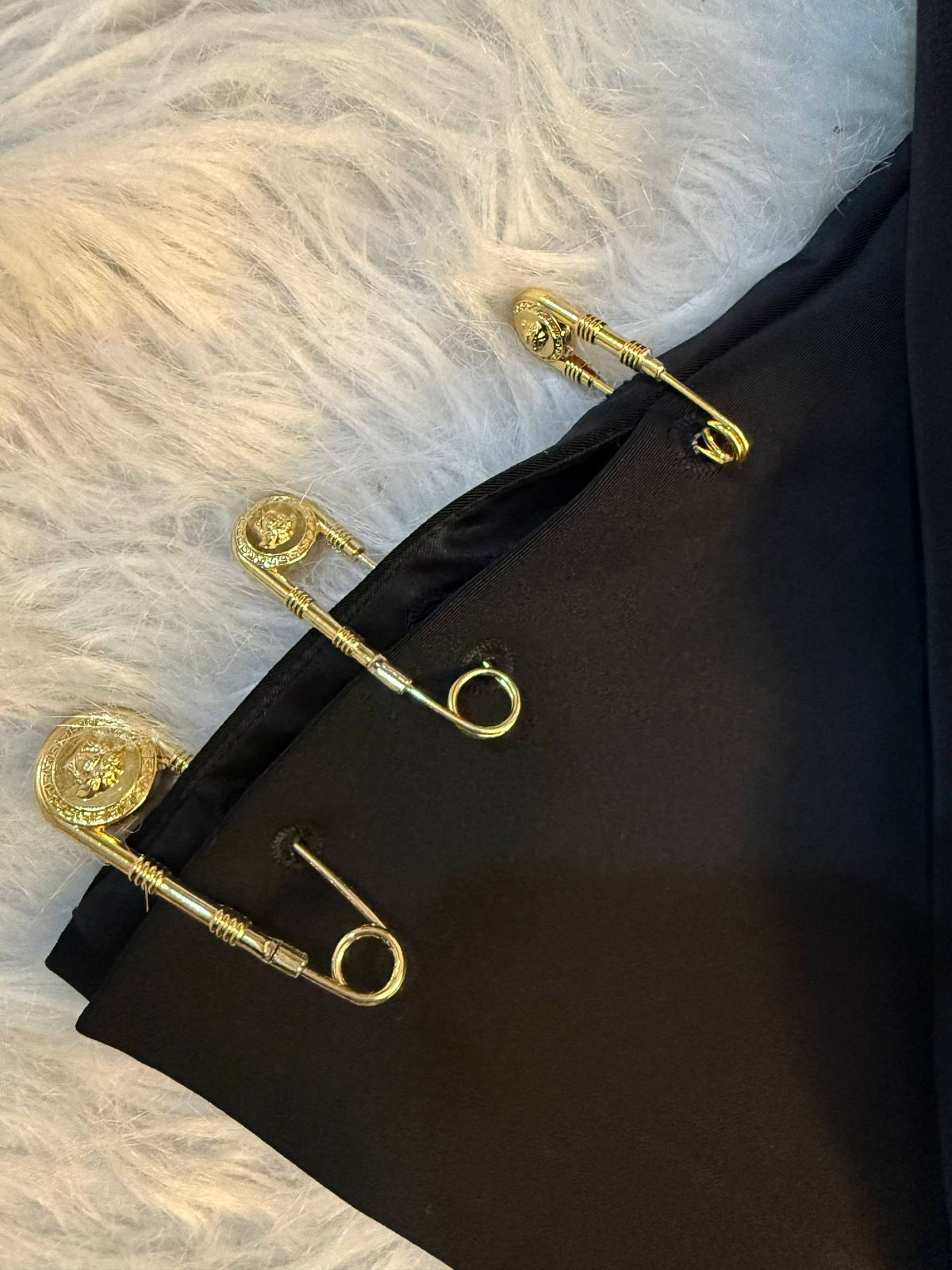 Versace Safety Pin Black Blazer