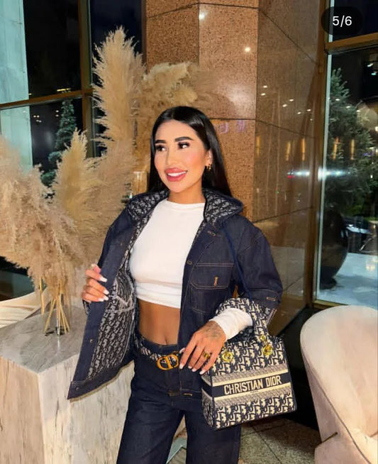 Elegant Dior Denim Set