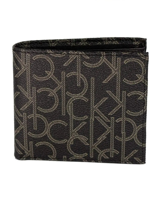 Calvin Klein 79463 Leather Billfold with Coin Pocket Wallet
