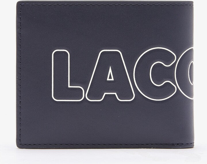 Lacoste Men's Fitzgerald Branded Leather Foldable Wallet