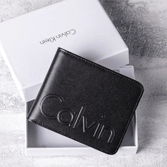 Calvin Klein Men Wallet Black Genuine Leather