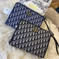 Dior Oblique Embroidered Pouch