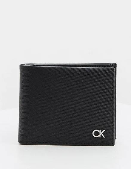 CALVIN KLEIN ELEGANT BLACK LEATHER WALLET