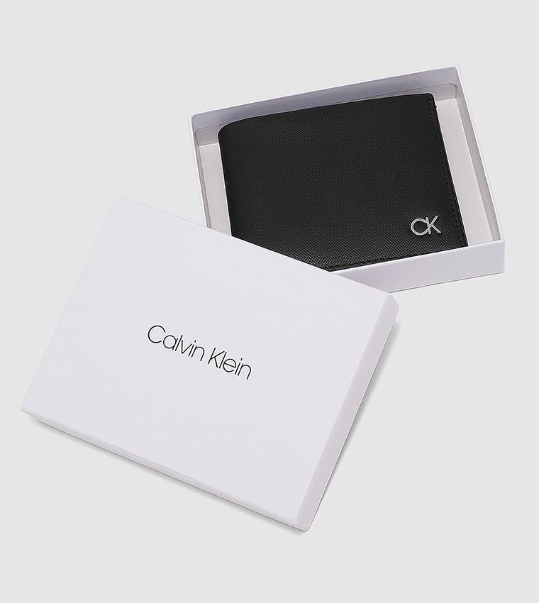 CALVIN KLEIN ELEGANT BLACK LEATHER WALLET