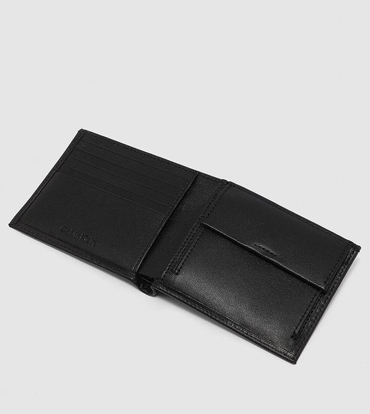 CALVIN KLEIN ELEGANT BLACK LEATHER WALLET