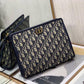 Dior Oblique Embroidered Pouch