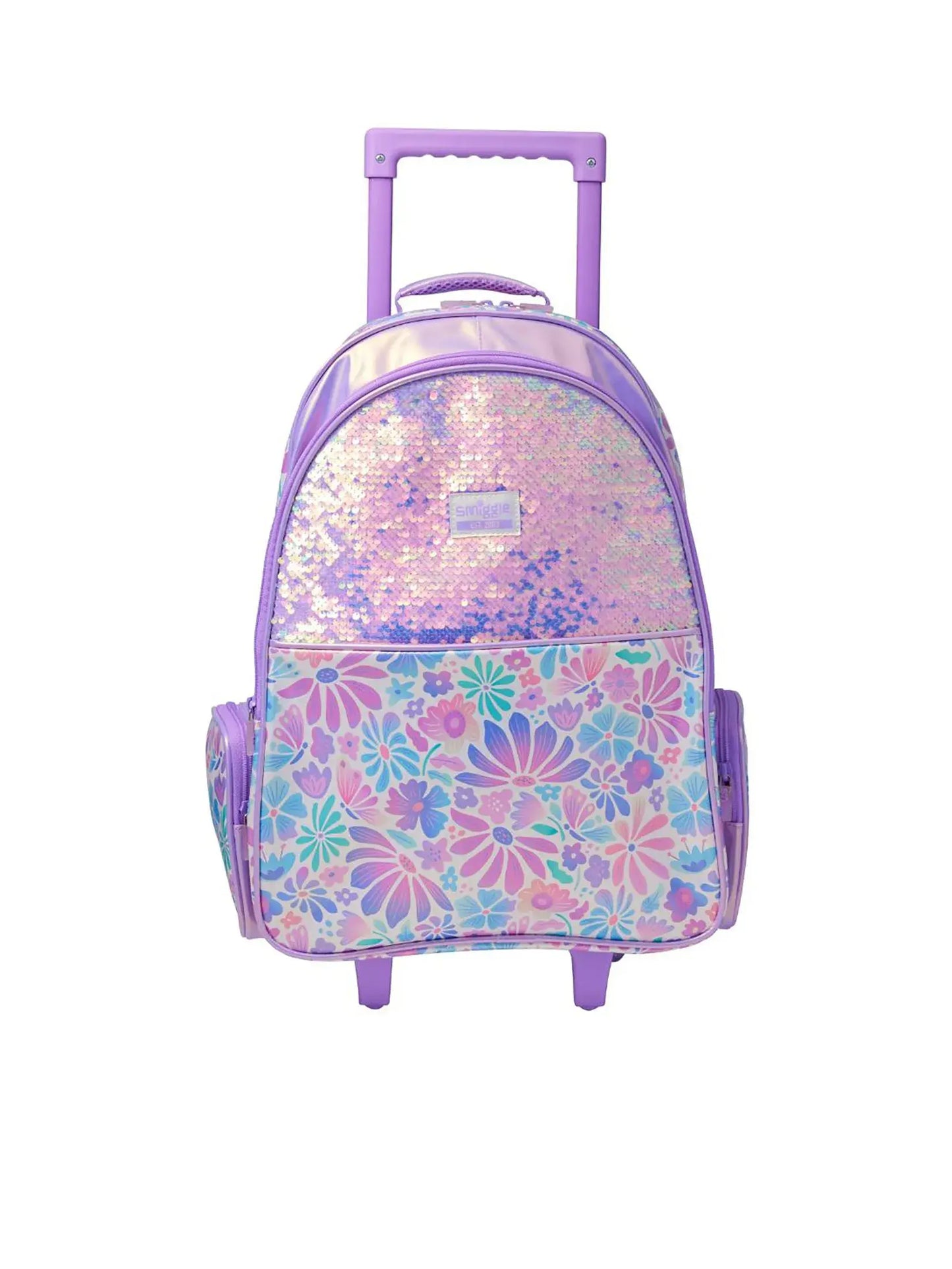 Smiggle Purple Bloom Classic Backpack
